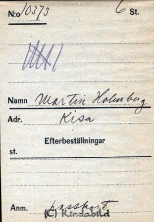 Martin Holmberg  Kisa
Martin Holmberg  Kisa
Nyckelord: Martin Holmberg