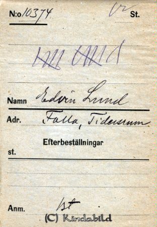 Edvin Lund  Falla  Tidersrum
Edvin Lund  Falla  Tidersrum
Nyckelord: Lund Falla