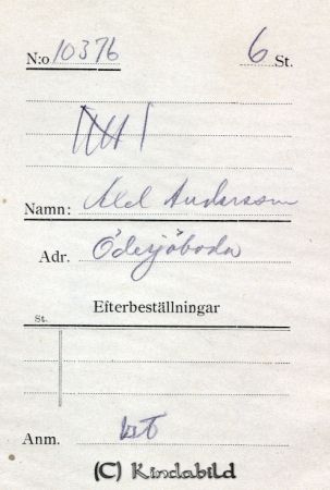 Axel Andersson  Ödesjöboda
Axel Andersson  Ödesjöboda
Nyckelord: Andersson Ödesjöboda