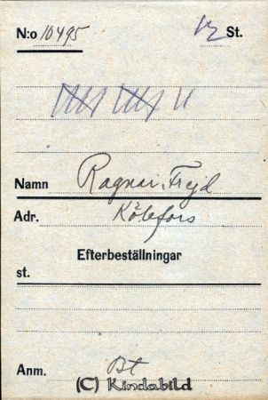 Ragnar Frejd  Kölefors
Ragnar Frejd  Kölefors
Nyckelord: Frejd Kölefors
