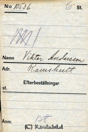 Viktor Andersson  Ramshult
Viktor Andersson  Ramshult
Nyckelord: Andersson Ramshult