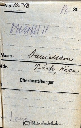 Danielsson  Bäck  Kisa
Danielsson  Bäck  Kisa
Nyckelord: Danielsson Bäck