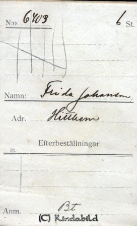 Frida Johansson  Hitthem
Frida Johansson  Hitthem
Nyckelord: Johansson Hitthem