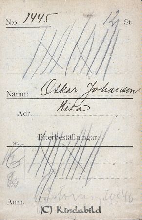 Oskar Johansson Kisa
Oskar Johansson Kisa
Nyckelord: Oskar Johansson