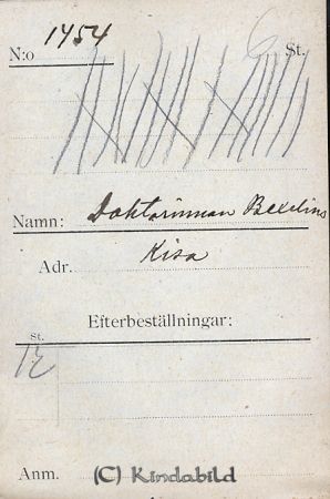 Doktorinnan Bexelius  Kisa
Doktorinnan Bexelius  Kisa
Nyckelord: Doktorinnan Bexelius