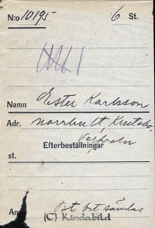 Ester Karlsson  Norrhult  Krutebo  Verfveln
Ester Karlsson  Norrhult  Krutebo  Verfveln
Nyckelord: Karlsson Norrhult
