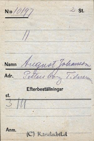 August Johansson  Pettersborg  Tidersrum
August Johansson  Pettersborg  Tidersrum
Nyckelord: Johansson Pettersborg