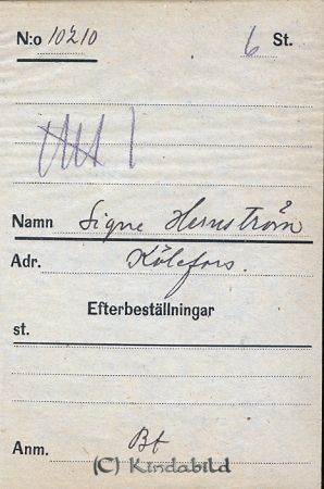 Signe Hernström  Kölefors
Signe Hernström  Kölefors
Nyckelord: Hernström Kölefors