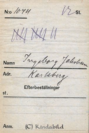 Ingeborg Jakobsson  Karlsberg
Ingeborg Jakobsson  Karlsberg
Nyckelord: Jakobsson Karlsberg