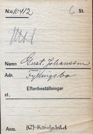 Gust  Johansson  Fyllingsbo
Gust  Johansson  Fyllingsbo
Nyckelord: Johansson Fyllingsbo