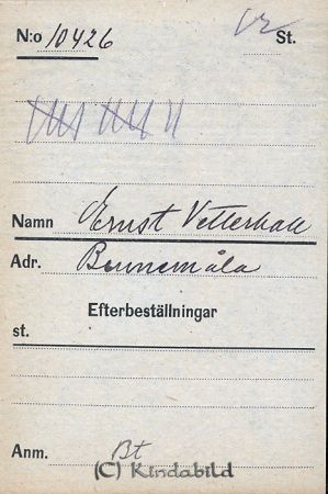Ernst Vetterhall  Rumemåla
Ernst Vetterhall  Rumemåla
Nyckelord: Ernst Vetterhall