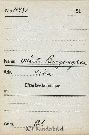 Märta Bergengren  Kisa
Märta Bergengren  Kisa
Nyckelord: Märta Bergengren