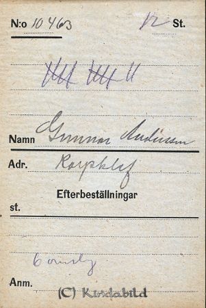 Gunnar Andersson  Korpklef
Gunnar Andersson  Korpklef
Nyckelord: Andersson Korpklef