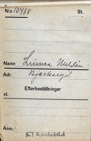 Linnea Nildén  Bjerkeryd
Linnea Nildén  Bjerkeryd
Nyckelord: Nildén Bjerkeryd