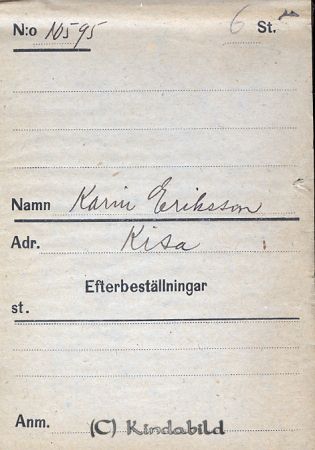 Karin Eriksson  Kisa
Karin Eriksson  Kisa
Nyckelord: Karin Eriksson