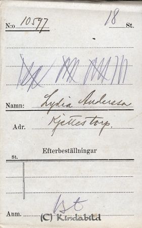 Lydia Andersson Kjettestorp
Lydia Andersson Kjettestorp
Nyckelord: Andersson Kjettestorp