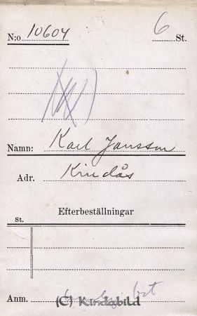 Karl Jansson  Kindås
Karl Jansson  Kindås
Nyckelord: Jansson Kindås