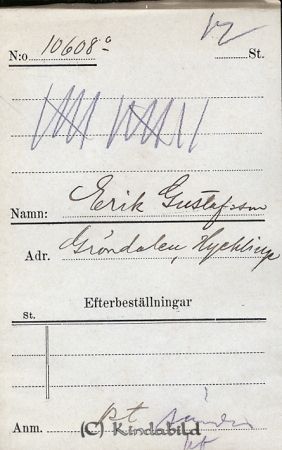 Erik Gustafsson  Gröndalen  Hycklinge
Erik Gustafsson  Gröndalen  Hycklinge
Nyckelord: Gustafsson Gröndalen