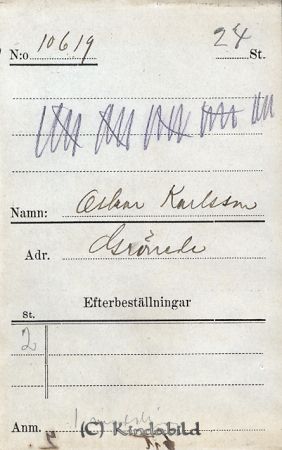 Oskar Karlsson  Grönede
Oskar Karlsson  Grönede
Nyckelord: Karlsson Grönede