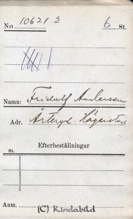 Fridolf Andersson  Årteryd  Hägerstad
Fridolf Andersson  Årteryd  Hägerstad
Nyckelord: Andersson Årteryd