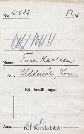 Ture Karlsson  Uddemåla  Horn
Ture Karlsson  Uddemåla  Horn
Nyckelord: Karlsson Uddemåla