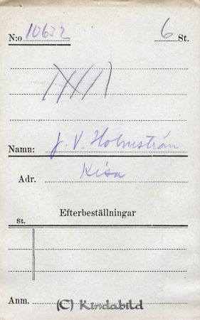 J V Holmström  Kisa
J V Holmström  Kisa
Nyckelord: Holmström Kisa