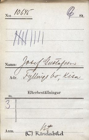 Josef Gustafsson  Fyllingsbo  Kisa
Josef Gustafsson  Fyllingsbo  Kisa
Nyckelord: Gustafsson Fyllingsbo