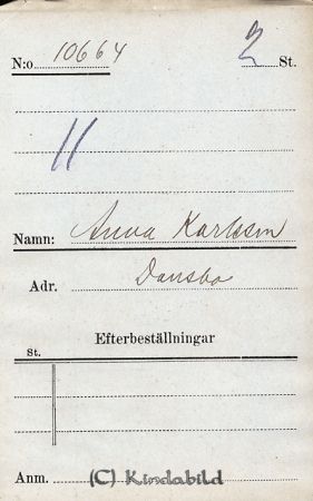 Anna Karlsson  Dansbo
Anna Karlsson  Dansbo
Nyckelord: Karlsson Dansbo