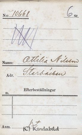 Ottilia Nilsson  Starbäcken
Ottilia Nilsson  Starbäcken
Nyckelord: Nilsson Starbäcken