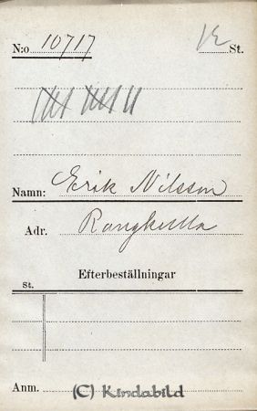 Erik Nilsson  Rangkulla
Erik Nilsson  Rangkulla
Nyckelord: Nilsson Rangkulla