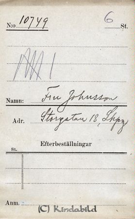 Fru Johnsson  Storgatan 18  Lkpg
Fru Johnsson  Storgatan 18  Lkpg
Nyckelord: Johnsson