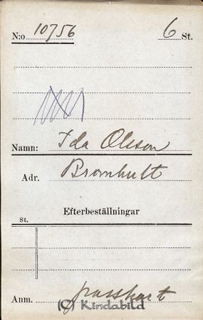 Ida Olsson  Bromhult
Ida Olsson  Bromhult
Nyckelord: Olsson Bromhult