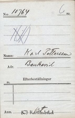 Karl Pettersson  Bankevid
Karl Pettersson  Bankevid
Nyckelord: Pettersson Bankevid