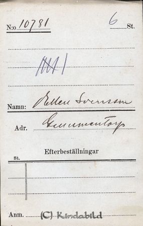 Ellen Svensson  Gummentorp
Ellen Svensson  Gummentorp
Nyckelord: Svensson Gummentorp