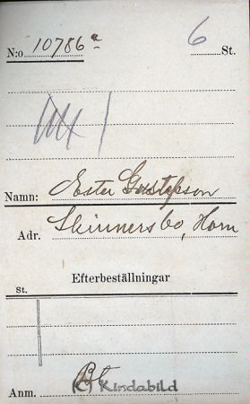 Ester Gustafsson  Skinnarsbo  Horn
Ester Gustafsson  Skinnarsbo  Horn
Nyckelord: Gustafsson Skinnarsbo