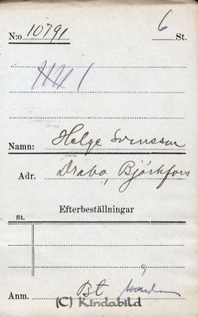 Helge Svensson  Drabo  Björkfors
Helge Svensson  Drabo  Björkfors
Nyckelord: Svensson Drabo