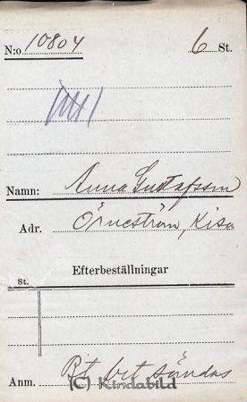 Anna Gustafsson  Örneström  Kisa
Anna Gustafsson  Örneström  Kisa
Nyckelord: Gustafsson Örneström