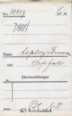 Aspling & Gunnarsson  Klefsfall
Aspling & Gunnarsson  Klefsfall
Nyckelord: Aspling och Gunnarsson