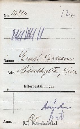 Ernst Karlsson  Hässlehylta  Kisa
Ernst Karlsson  Hässlehylta  Kisa
Nyckelord: Karlsson Hässlehylta