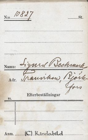 Sigurd Beckmark  Tranviken  Björkfors
Sigurd Beckmark  Tranviken  Björkfors
Nyckelord: Beckmark Tranviken