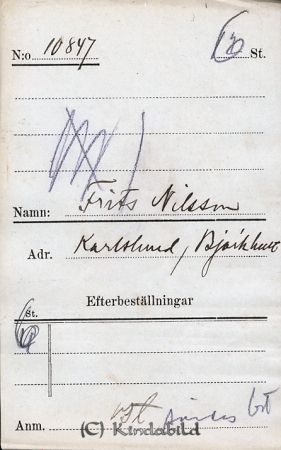 Frits Nilsson  Karlslund  Björkhult
Frits Nilsson  Karlslund  Björkhult
Nyckelord: Nilsson Karlslund