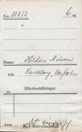 Hildur Nilsson  Karlsborg  Verfveln
Hildur Nilsson  Karlsborg  Verfveln
Nyckelord: Nilsson Karlsborg