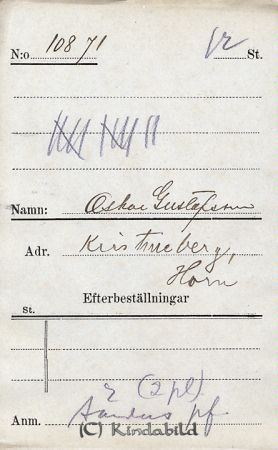Oskar Gustafsson  Kristineberg  Horn
Oskar Gustafsson  Kristineberg  Horn
Nyckelord: Gustafsson Kristineberg