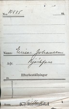 Einar Johansson  Björkfors
Einar Johansson  Björkfors
Nyckelord: Johansson Björkfors