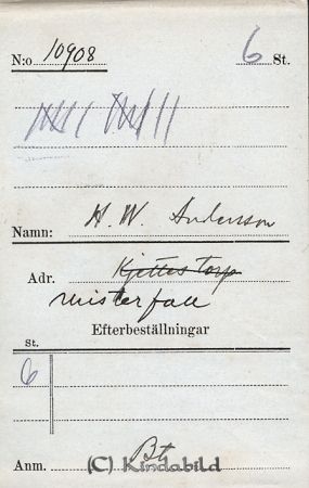 H W Andersson Misterfall
Nyckelord: Andersson