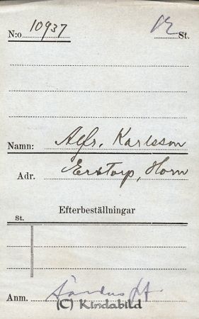 Alfr  Karlsson  Erstorp  Horn
Alfr  Karlsson  Erstorp  Horn
Nyckelord: Karlsson Erstorp