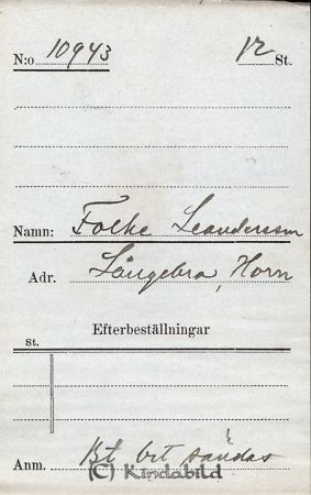 Folke Leandersson Långebro  Horn
Folke Leandersson Långebro  Horn
Nyckelord: Leandersson Långebro