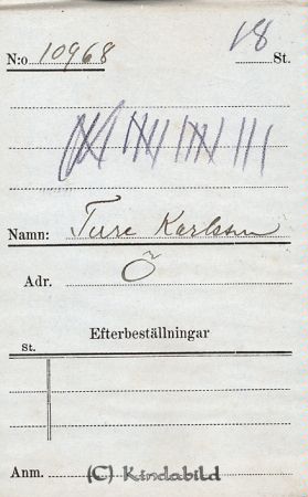 Ture Karlsson  Ö
Ture Karlsson  Ö
Nyckelord: Karlsson Ö