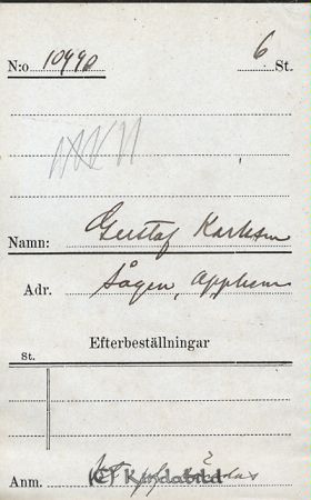 Gustaf Karlsson  Sågen  Opphem
Gustaf Karlsson  Sågen  Opphem
Nyckelord: Karlsson Sågen