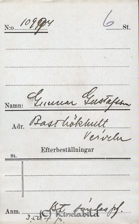 Gunnar Gustafsson  Basthökhult Verveln
Gunnar Gustafsson  Basthökhult Verveln
Nyckelord: Gustafsson Basthökhult
